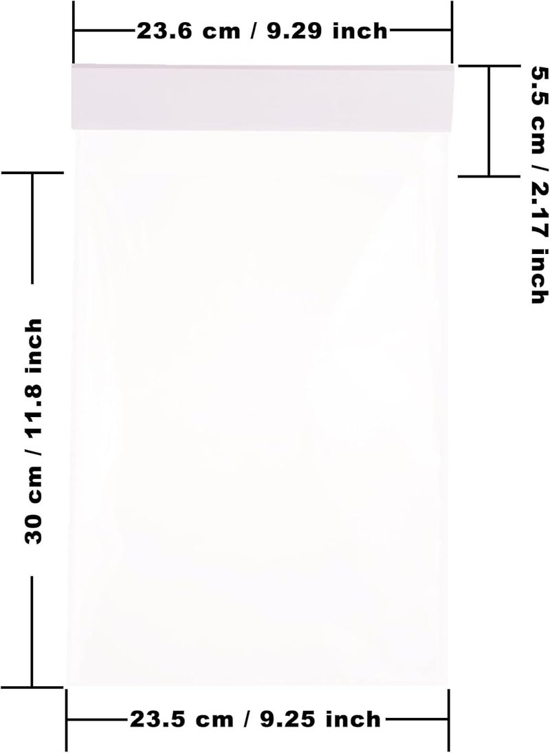 Wuliim 50 Pack Eco-Friendly OPP Window Hangers 9"x13" - Recyclable Car Dealership Document Holders, Lightweight Clip-On Sleeves for Buyer Guides, Menus & Promo Flyers - Image 5